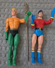 DC DIRECT SILVER AGE AQUAMAN & AQUALAD FIGURES