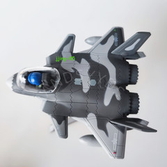 Q Version J-20 Fighter Jet Model, Alloy Military Aircraft, Collection Gift