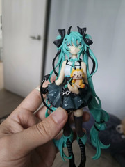 Anime Little Devil Hatsune Miku Dark Angel Racoon PVC Figure Model Ornament Gift