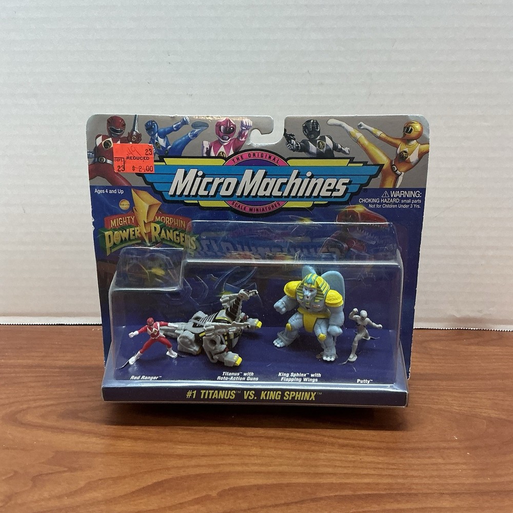 Micro Machines Mighty Morphin Power Rangers #1 Titanus vs King Sphinx S3
