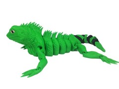 Exclusive3d Iguana Large Articulated 3d Flexible Printed Lizard 9.5″ Fidget Toy