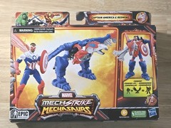 Marvel Mech Strike Mechasaurs Captain America & Redwing 4″ Action Figure Hasbro