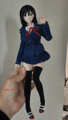 1:6 Anime Cosplay Cute Girl Head Sculpt Fit 12” Female PH UD LD Figure Body Toy