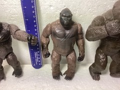 King Kong action figure lot of three.