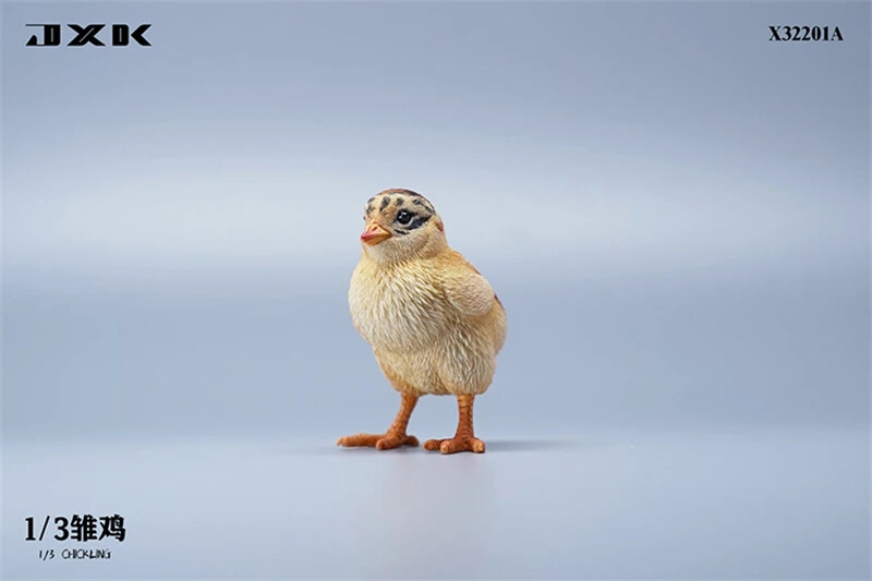 JXK 1/3 Chick Duckling Figure Adult Animal Model Xmas Gift Decor