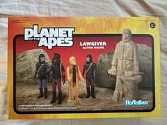 Lot Of 4 Planet Of The Apes Super 7 Reaction Figures Lawgiver Statue Mendez XXVI