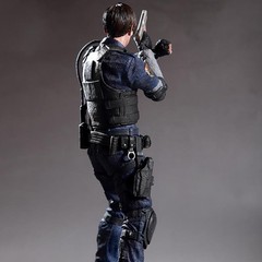 Biohazard Game Statue Valentine Leon Scott Kennedy PVC Action Figures