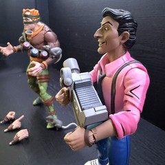 NECA TMNT Rat King & Vernon Fenwick Action Figures Loose Complete