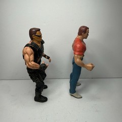 Vintage 90s Arnold Schwarzenegger Movie Figure Lot Terminator & Last Action Hero