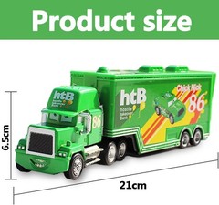 Set of 2 Disney Pixar CarsNo.86 Chick Hicks Truck &Car 1:55 Diecast cars Toys~