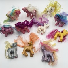Vintage My Little Pony 1980s G1 action figures Various Sizes Plastic Lot Of 11