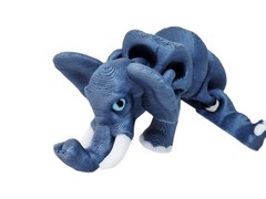 Fleximech Elephant Baby Mini Articulated 3D Printed 3″ Animal Desk Decor Figure