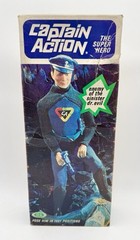 VINTAGE IDEAL CAPTAIN ACTION 1ST ISSUE ORIGINAL BOX & ACCESSORIES 1966 COMPLETE