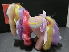Vntg 1989 Hasbro My Little Pony Early Gen 1 Rainbow Curl “Streaky” Figure Only