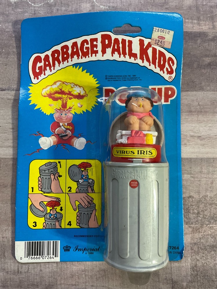 Garbage Pail Kids “VIRUS IRIS” Pop-Up Imperial Toys 1986 SEALED C2