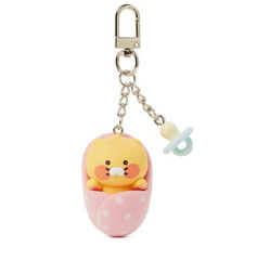 KAKAO Friends BABY Choonsik in a swaddle KERYING Bag Charm Clip + Track