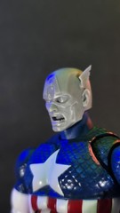 Custom 3D-printed Mafex Marco Checchetto Styled Captain America Heads