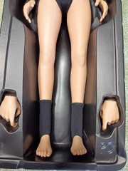 Phicen 1/6 scale 12″ flexible doll large breast tan with outfit