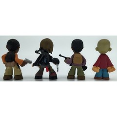 The Walking Dead Kidrobot Mini Figure Lot of 4 – Daryl Bob Noah Walker