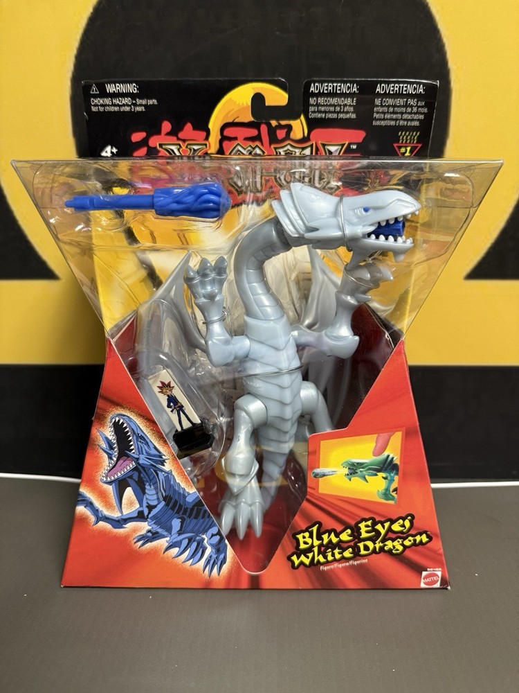 2002 Yu-Gi-Oh! Mattel Blue Eyes White Dragon Series 1 Action Figure Sealed