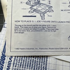 Vintage • G.I. Joe BLUEPRINTS / INSTRUCTIONS LOT (28 pcs) • Combat jet, Etc.