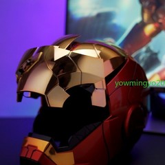 US1:1 Iron Man MK5 Jarvis Deformable Voice Control Wearable Helmet Electroplated