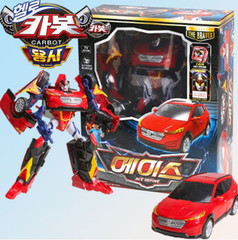 Hello Carbot The Braves Ace Refine Transformer Robot Car Cube Figure Toy