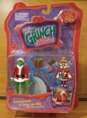 Dr Seuss How The Grinch Stole Christmas Santa Grinch And Cindy Lou Who Figure
