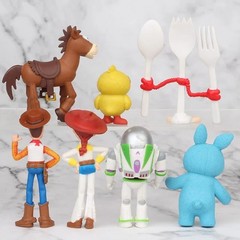 7Pcs Toy Story 4 Action Figures Set Woody Buzz Jessie Forky Model Doll – no box