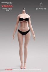YM 1/6 Sexy Bust Super Flexible Seamless Body W/Details 12″ Female Figure Doll