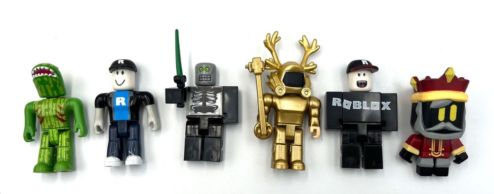 Roblox Figures – Mixed Lot of 6 – Sharksie Super Fan 1x1x1x1 Simoon68 Boy Guest