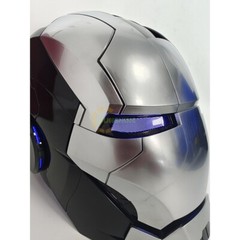 AUTOKING Iron Man Helmet MK5 1:1Wearable Voice Control Cosplay Mask Matte Silver