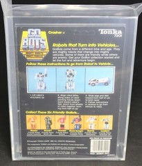 1984 GoBots Crasher (White) MOC Figure – No Safety Info – AFA 85
