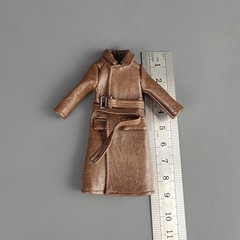 1/18 Scale 3.75″Long Leather Coat – BFS Acid Rain Action Figure Clothing