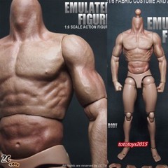 ZC Toys 1/6th Muscular Flexible Male Figure Body Fit 12″ Hot Head Sculpt Model