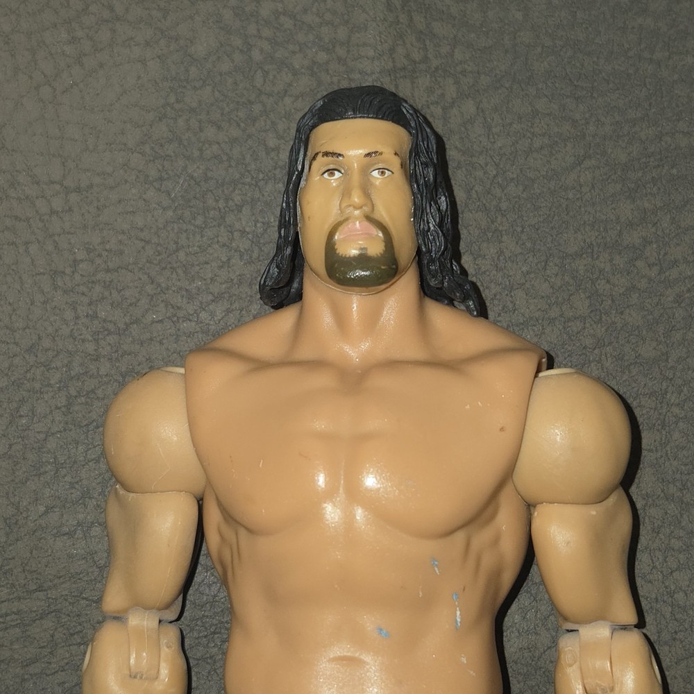 Mattel WWE The Great Khali 8″ Wrestling Figure Maroon Red Gold Punjabi Script…
