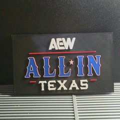 AEW Jazwares AEW All In Texas Logo Accessory