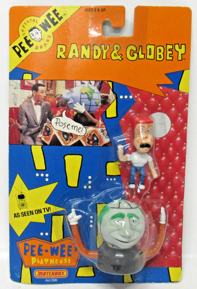 New Sealed Matchbox Randy & Globey 1988 Pee Wees Playhouse Vintage