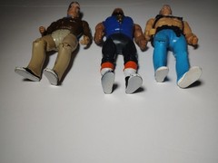 1983 Lot Of 3 The A-Team Murdoch, BJ (Mr. T) , Hannibal Smith 6 Inch Figures
