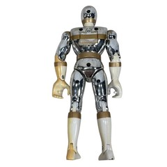 Vintage Bandai Power Rangers In Space Silver Ranger 8″ Action Figure 1998 READ