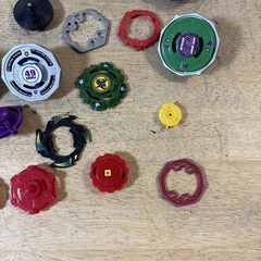 Electronic Beyblade Hasbro Lot Of 8 Plus Accessories