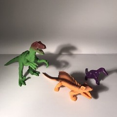 Lot Of 3 DINOSAUR FIGURES Toys Birthday Party Games Christmas Gift