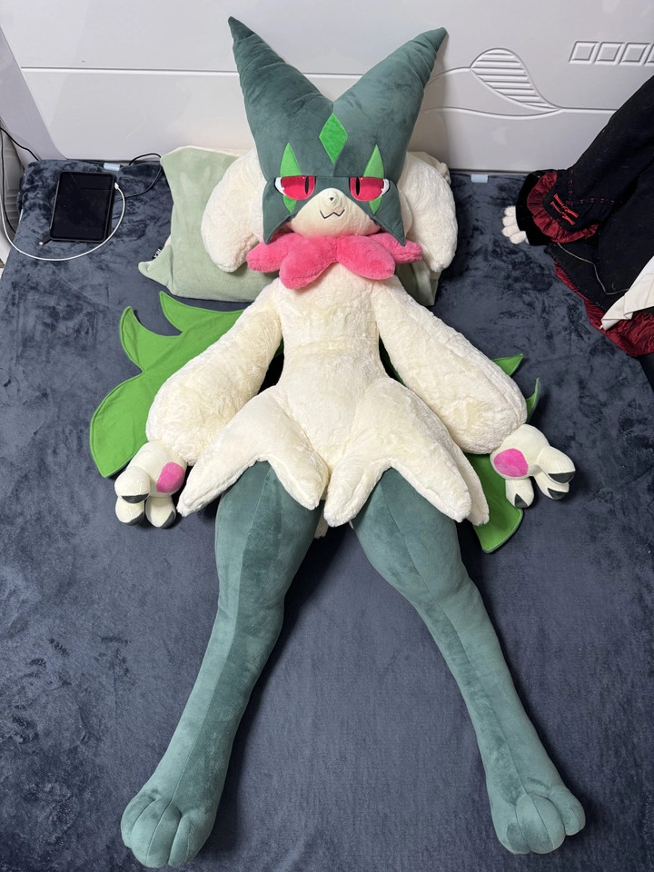 Refined 170cm Stuffed Toy Meowscarada Plushie Doll Anime Collect Decor Handmade