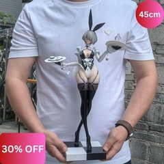 Anime Figure Inspired by 2B 45cm 1/4 PVC Bunny Model Yorha Figurine Doll Adults