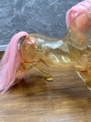 1985 She-Ra Princess Of Power Crystal Swift Wind Clear Pink Horse MOTU READ