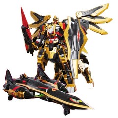 Metal Cardbot W Night Griffon Transformer Robot Jet Aircraft Korean Toy Figure