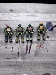 Kaiyodo Revoltech Teenage Mutant Ninja Turtles 2012 Set Of 4 INCOMPLETE