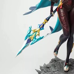 Anime ‌‌Character Shenhe Staff Ver PVC GK Figure 30cm Statue Model Collectible