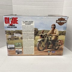 Vintage GI Joe Army Courier Harley WLA 45 Motorcycle 1998 Hasbro 35th Annivers