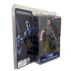 NECA Reel Toys Terminator 2 Judgement Day T-800 Man or Machine Figure 2009 Read